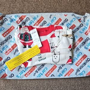 Carter's Red & White 'Tis The Season Kids Top